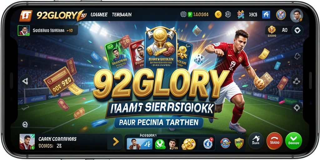 Screenshot utama menunjukkan antarmuka taruhan olahraga yang menarik.