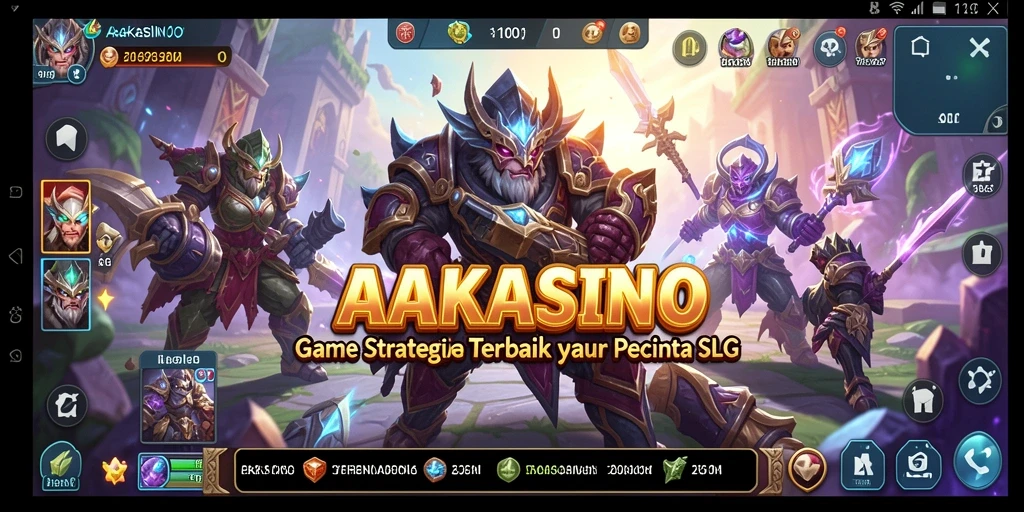 Screenshot AAKASINO menampilkan gameplay strategis yang intens.