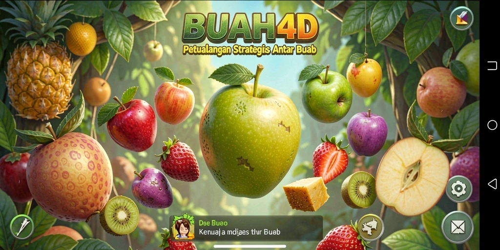 Tampilan gameplay seru BUAH4D dengan strategi buah.