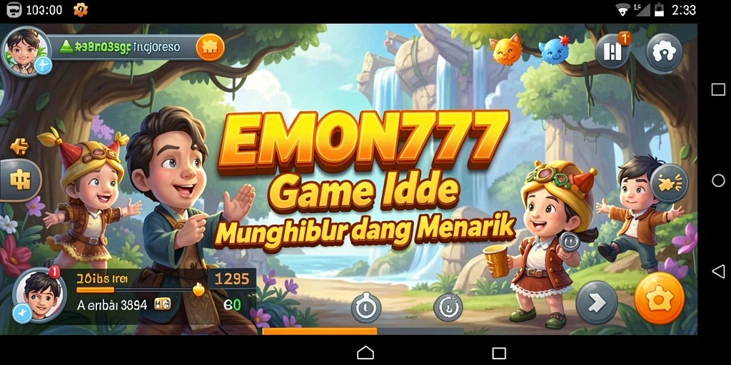 Screenshot gameplay EMON777 yang menampilkan elemen idle yang menarik.