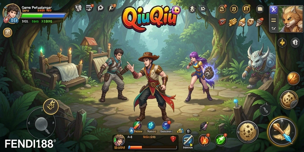 Screenshot gameplay QiuQiu yang seru dari FENDI188.