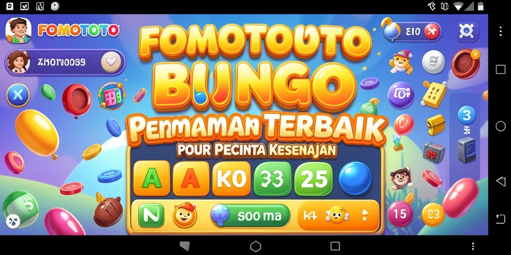 Screenshot gameplay FOMOTOTO yang menampilkan keseruan bermain Bingo.