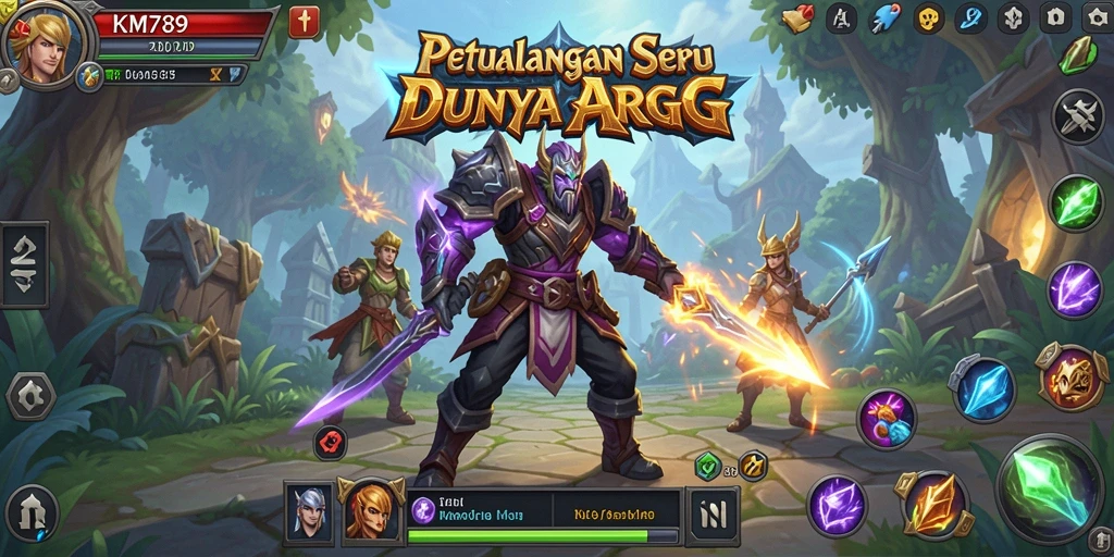 Tangkapan layar KM789 menampilkan aksi pertarungan yang mendebarkan di dalam game ARPG.