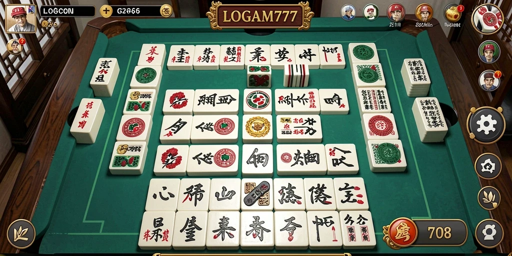 Screenshot permainan LOGAM777 menunjukkan strategi Mahjong yang mendebarkan.