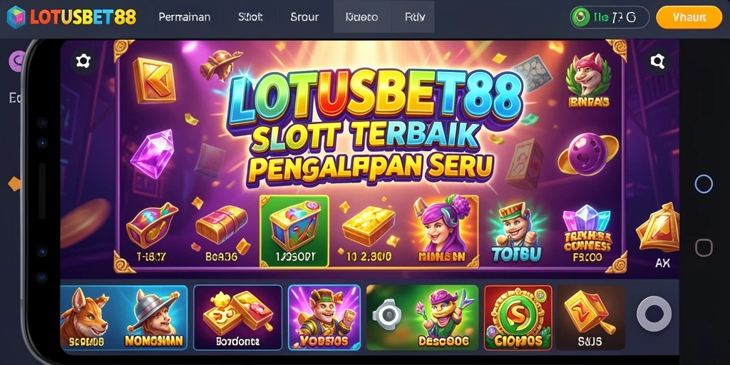 Tangkapan layar LOTUSBET88 menunjukkan pengalaman bermain game Slot yang menarik.