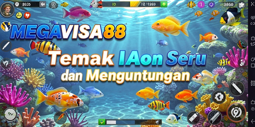 Tampilan seru gameplay Tembak Ikan di MEGAVISA88.