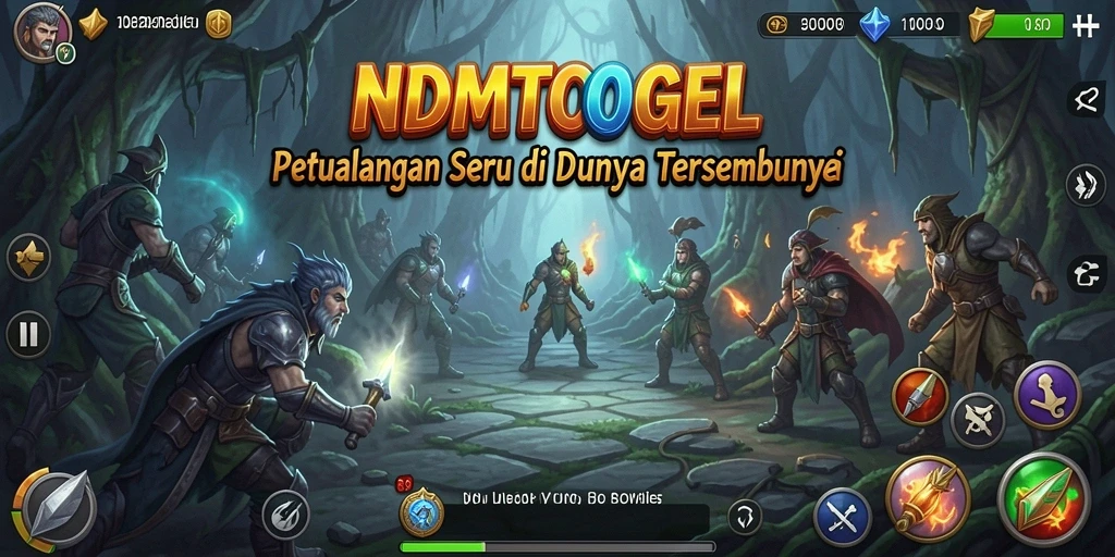 Screenshot utama NDMTOGEL menampilkan gameplay petualangan yang mendebarkan.