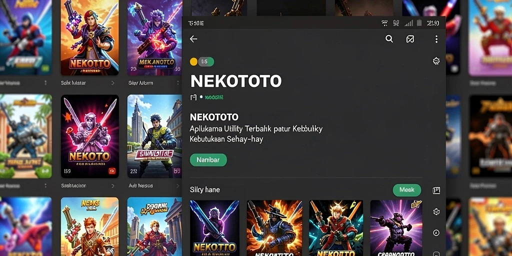 Tampilan antarmuka aplikasi NEKOTOTO yang memudahkan pengguna.