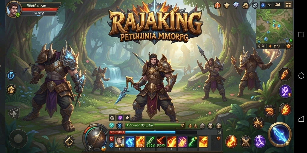 Tampilan gameplay RAJAKING yang menakjubkan dalam dunia MMORPG.