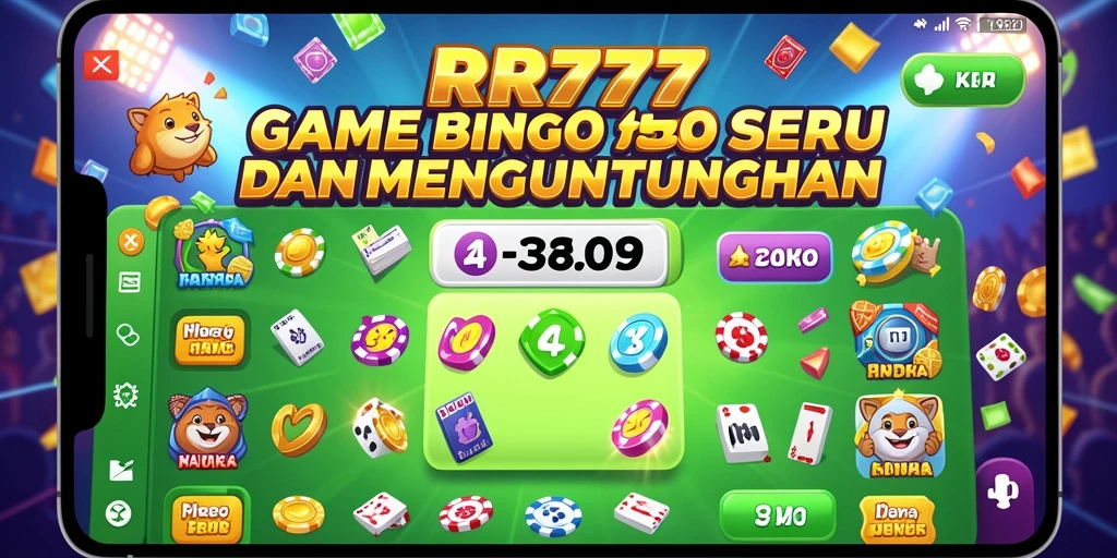 Screenshot gameplay Bingo di RR777 dengan tampilan menarik.