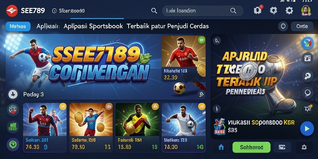 Screenshot fitur live betting di aplikasi Sportsbook SEE789.