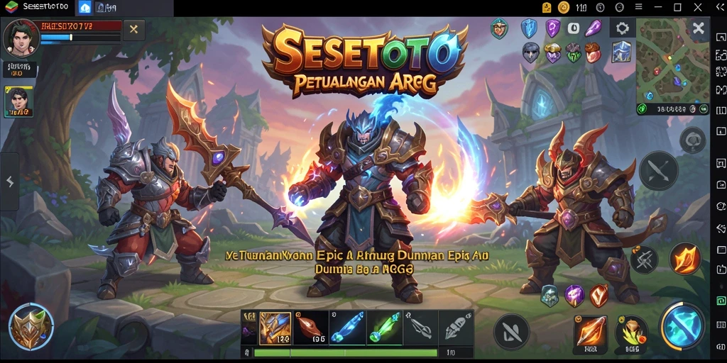 Tampilan gameplay menakjubkan dari SESETOTO dalam aksi ARPG.
