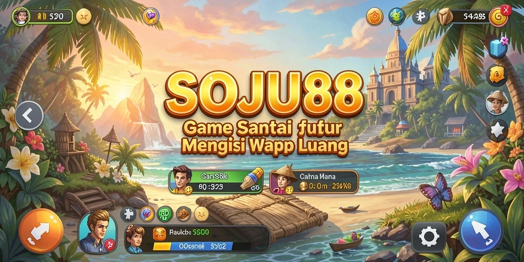 Tampilan gameplay yang menghibur dan penuh warna di SOJU88.