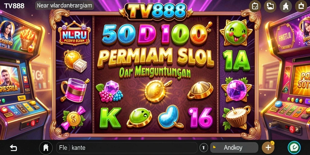 Screenshot TV888 menampilkan gamers yang menikmati gameplay slot yang seru.