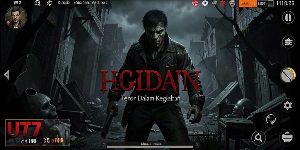 Gameplay UT77 yang mencekam dan menegangkan dalam suasana Horror.