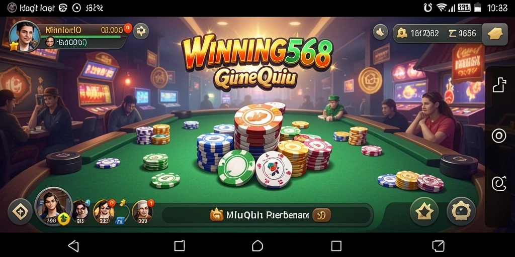 Tampilan gameplay seru di WINNING568 saat bermain QiuQiu.